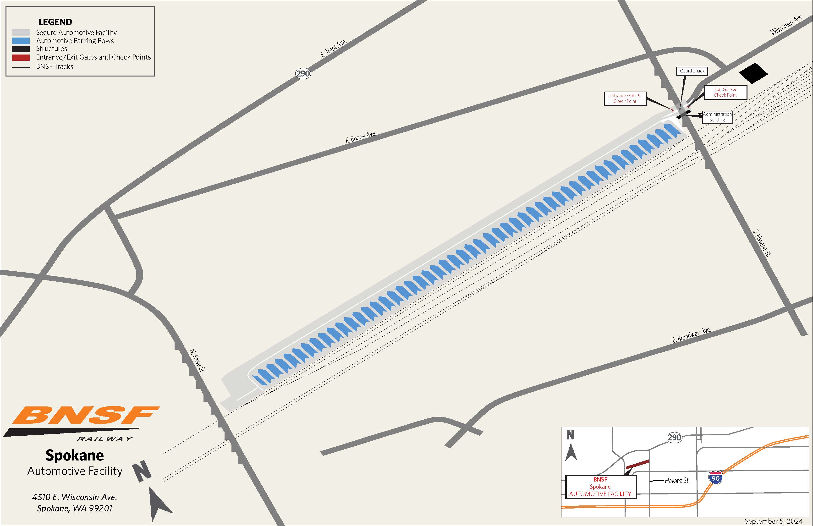 Spokane, WA Automotive Facility Map