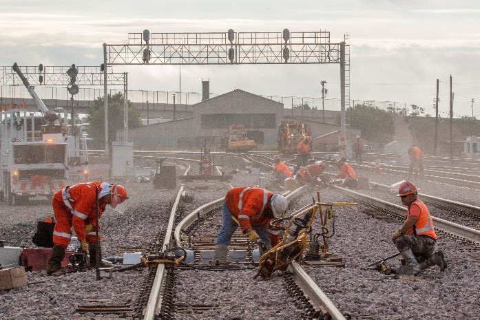 An engineering team works on the expansion project in Amarillo. An engineering team works on the expansion project in Amarillo.