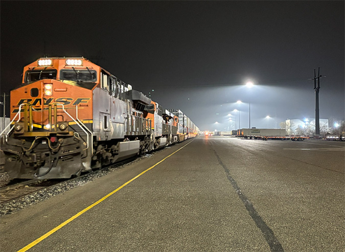 The first train of 2025 Peak Season out of our St. Paul, Minnesota, hub 