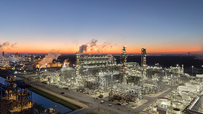The Cedar Bayou facility in Baytown, Texas, is situated on 1,800 acres of land in the heart of the Houston Ship Channel region, 28 miles east of Houston. Photo courtesy of CPChem The Cedar Bayou facility in Baytown, Texas, is situated on 1,800 acres of land in the heart of the Houston Ship Channel region, 28 miles east of Houston. Photo courtesy of CPChem