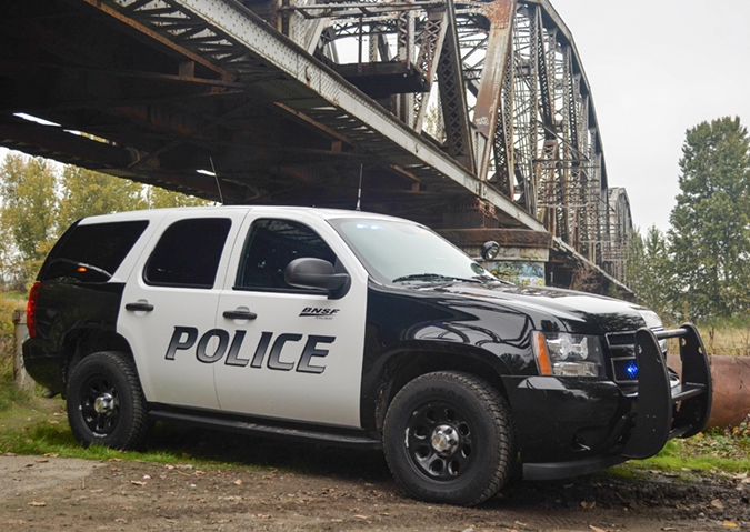 BNSF patrol vehicle in Vancouver, Washington BNSF patrol vehicle in Vancouver, Washington