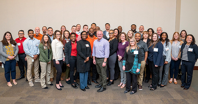 Members of BNSF’s diversity councils gathered in Fort Worth for BNSF’s Diversity and Inclusion Summit in February. Here they’re shown with Executive Vice President and Chief Operations Officer Matt Igoe. Members of BNSF’s diversity councils gathered in Fort Worth for BNSF’s Diversity and Inclusion Summit in February. Here they’re shown with Executive Vice President and Chief Operations Officer Matt Igoe.