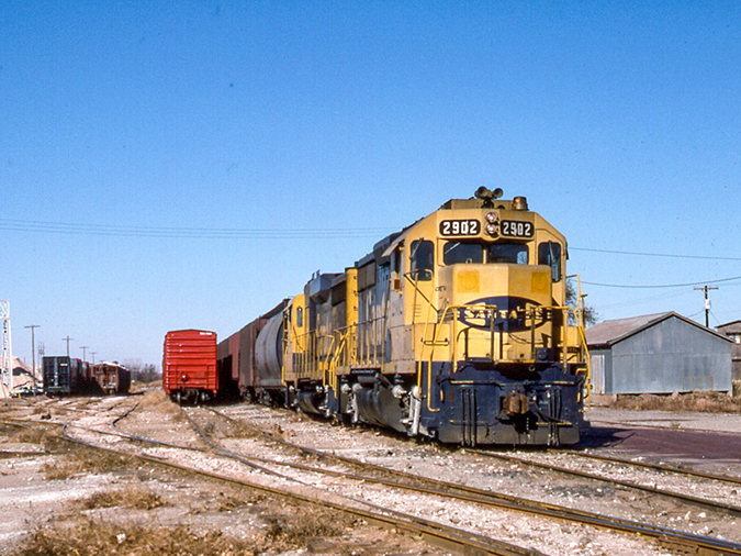Photo of ATSF 2902 by Keel Middleton for his upcoming book. Taken in Medicine Lodge, Kansas in 1988. Photo of ATSF 2902 by Keel Middleton for his upcoming book. Taken in Medicine Lodge, Kansas in 1988.