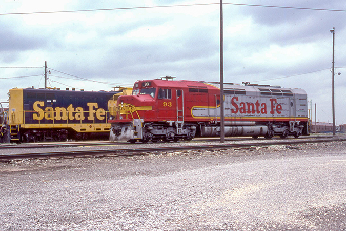 ATSF 93, an FP45, at North Wichita, Kansas, in June 1999. Photo by Keel Middleton. ATSF 93, an FP45, at North Wichita, Kansas, in June 1999. Photo by Keel Middleton.