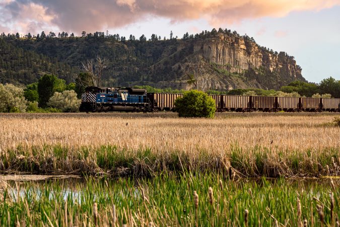 A MRL coal train between Bozeman and Laurel A MRL coal train between Bozeman and Laurel