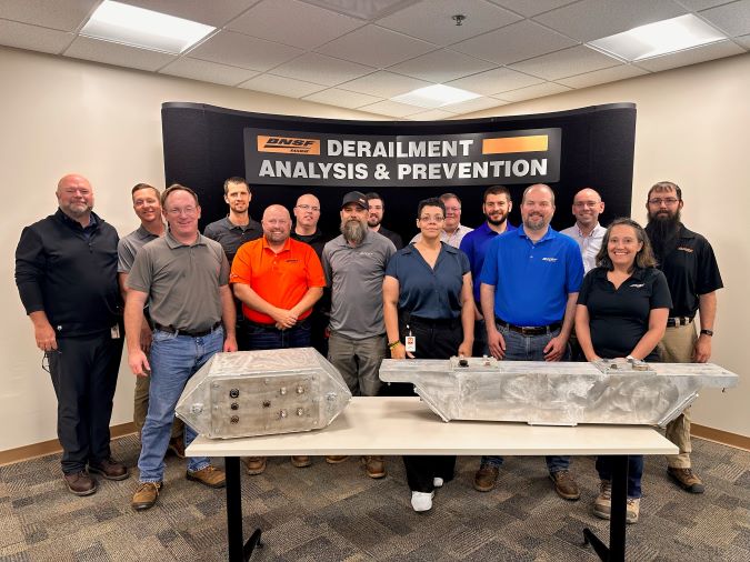 The BNSF team that contributed to ODIN’s in-house design. The model on the left is the final version. The BNSF team that contributed to ODIN’s in-house design. The model on the left is the final version.