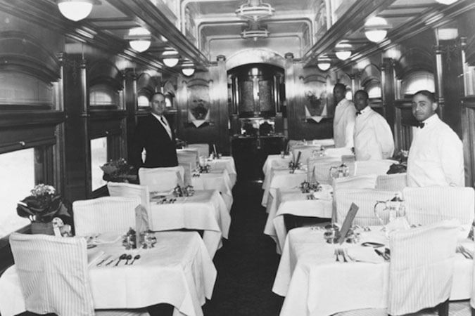 Interior of Northern Pacific Yellowstone Comet dining car Interior of Northern Pacific Yellowstone Comet dining car