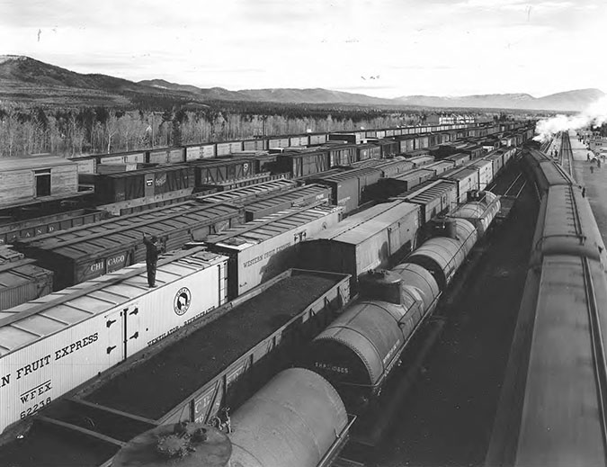 Great Northern yard in Whitefish