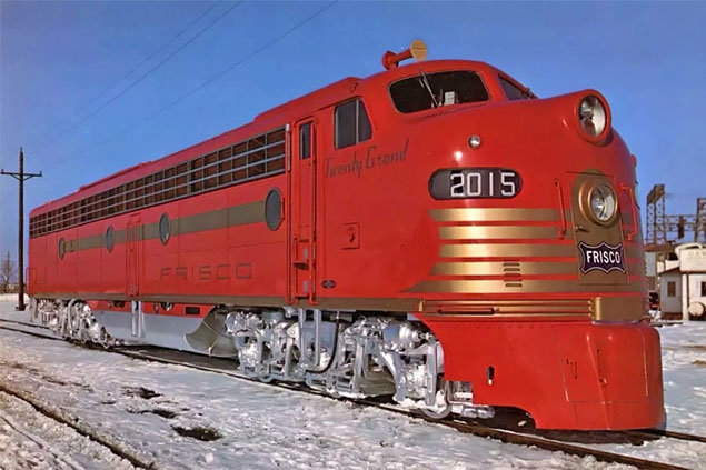Frisco No. 2015 Twenty Grand EMD E8A circa 1950 Frisco No. 2015 Twenty Grand EMD E8A circa 1950