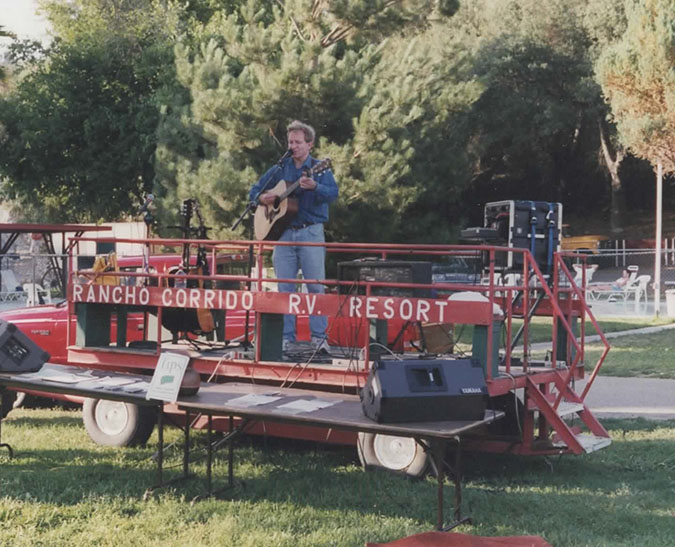 Tony Taravella performing at Rancho Corrido Campground circa 2002 Tony Taravella performing at Rancho Corrido Campground circa 2002