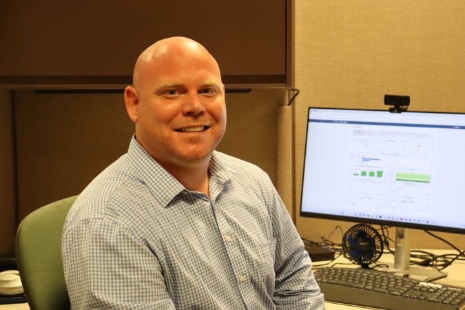 Ryan Medlin at work in Fort Worth, Texas. Ryan Medlin at work in Fort Worth, Texas.