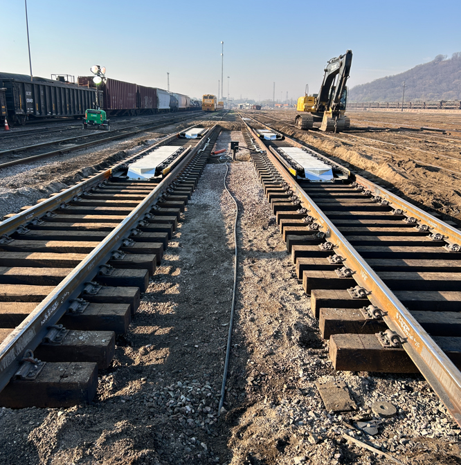 New skate retarders, unlike the ones they replaced, are fixed in place and don’t require manual placement. New skate retarders, unlike the ones they replaced, are fixed in place and don’t require manual placement.