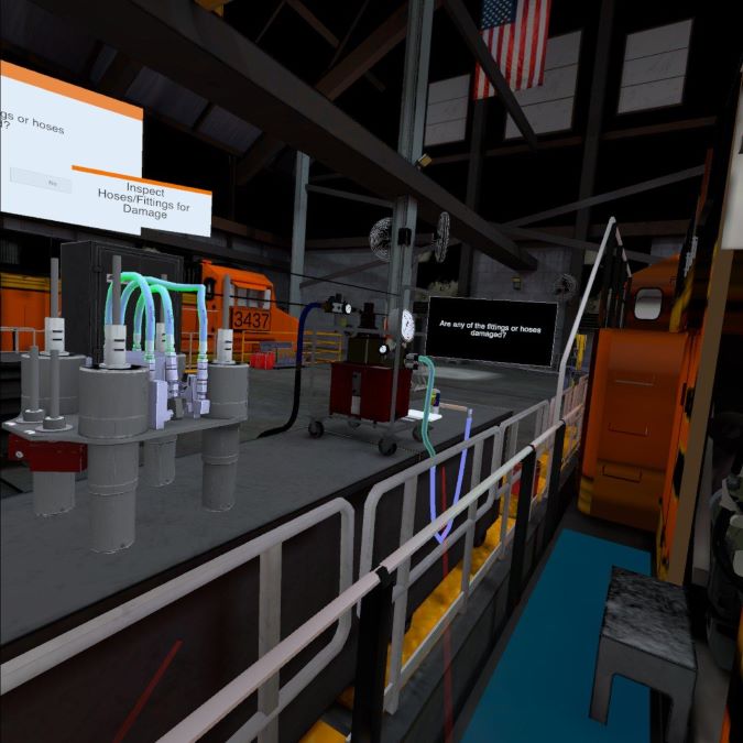 A view of part of the virtual mechanical shop environment A view of part of the virtual mechanical shop environment